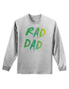 Rad Dad Design - 80s Neon Adult Long Sleeve Shirt-Long Sleeve Shirt-TooLoud-AshGray-Small-Davson Sales