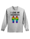 I Love My Daddies LGBT Adult Long Sleeve Shirt-Long Sleeve Shirt-TooLoud-AshGray-Small-Davson Sales