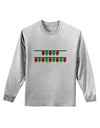 Merry Christmas Lights Red and Green Adult Long Sleeve Shirt-Long Sleeve Shirt-TooLoud-AshGray-Small-Davson Sales