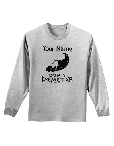 Personalized Cabin 4 Demeter Adult Long Sleeve Shirt-Long Sleeve Shirt-TooLoud-AshGray-Small-Davson Sales