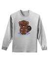 Cute Wet Beaver Adult Long Sleeve Shirt-Long Sleeve Shirt-TooLoud-AshGray-Small-Davson Sales