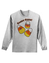 Cute Kawaii Candy Corn Halloween Adult Long Sleeve Shirt-Long Sleeve Shirt-TooLoud-AshGray-Small-Davson Sales