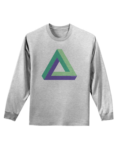 Impossible Triangle Loop Adult Long Sleeve Shirt-Long Sleeve Shirt-TooLoud-AshGray-Small-Davson Sales