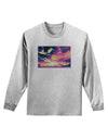 Blue Mesa Reservoir Surreal Adult Long Sleeve Shirt-Long Sleeve Shirt-TooLoud-AshGray-Small-Davson Sales