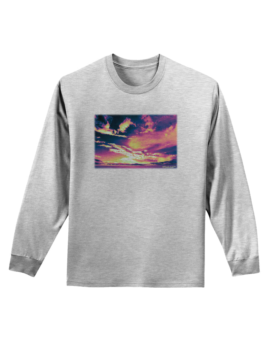 Blue Mesa Reservoir Surreal Adult Long Sleeve Shirt-Long Sleeve Shirt-TooLoud-White-Small-Davson Sales