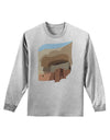 Montezuma Castle Artwork Adult Long Sleeve Shirt-Long Sleeve Shirt-TooLoud-AshGray-Small-Davson Sales