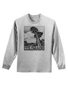 Colorado Landscape Text BW Adult Long Sleeve Shirt-Long Sleeve Shirt-TooLoud-AshGray-Small-Davson Sales