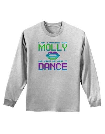 Looking For Molly Adult Long Sleeve Shirt-Long Sleeve Shirt-TooLoud-AshGray-Small-Davson Sales