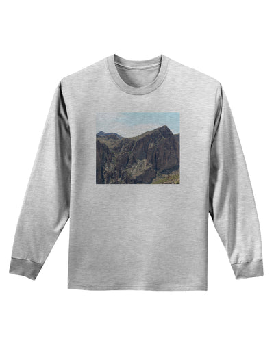 Arizona Saguaro Lake Mountains Adult Long Sleeve Shirt-Long Sleeve Shirt-TooLoud-AshGray-Small-Davson Sales