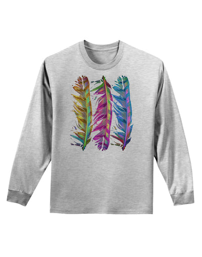 Magic Feathers Adult Long Sleeve Shirt-Long Sleeve Shirt-TooLoud-AshGray-Small-Davson Sales