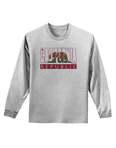 California Design #1 Adult Long Sleeve Shirt by TooLoud-Long Sleeve Shirt-TooLoud-AshGray-Small-Davson Sales