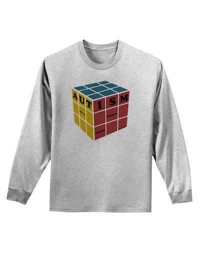 Autism Awareness - Cube Color Adult Long Sleeve Shirt