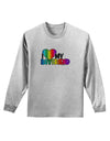 I Heart My Boyfriend - Rainbow Adult Long Sleeve Shirt-Long Sleeve Shirt-TooLoud-AshGray-Small-Davson Sales