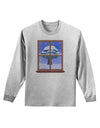 Frosty Window Design Adult Long Sleeve Shirt-Long Sleeve Shirt-TooLoud-AshGray-Small-Davson Sales