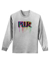 PLUR Paint Adult Long Sleeve Shirt-Long Sleeve Shirt-TooLoud-AshGray-Small-Davson Sales