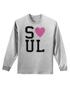 Matching Soulmate Design - Soul - Pink Adult Long Sleeve Shirt by TooLoud-Long Sleeve Shirt-TooLoud-AshGray-Small-Davson Sales