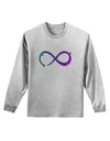 Painted Infinity Adult Long Sleeve Shirt-Long Sleeve Shirt-TooLoud-AshGray-Small-Davson Sales