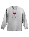 Merry Merlot Text Adult Long Sleeve Shirt-Long Sleeve Shirt-TooLoud-AshGray-Small-Davson Sales