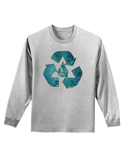 Water Conservation Adult Long Sleeve Shirt by TooLoud-Long Sleeve Shirt-TooLoud-AshGray-Small-Davson Sales