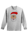 Santa Claus Face Christmas Adult Long Sleeve Shirt-Long Sleeve Shirt-TooLoud-AshGray-Small-Davson Sales