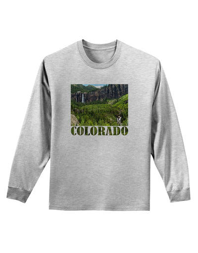 Beautiful Cliffs Colorado Adult Long Sleeve Shirt by-Long Sleeve Shirt-TooLoud-AshGray-Small-Davson Sales