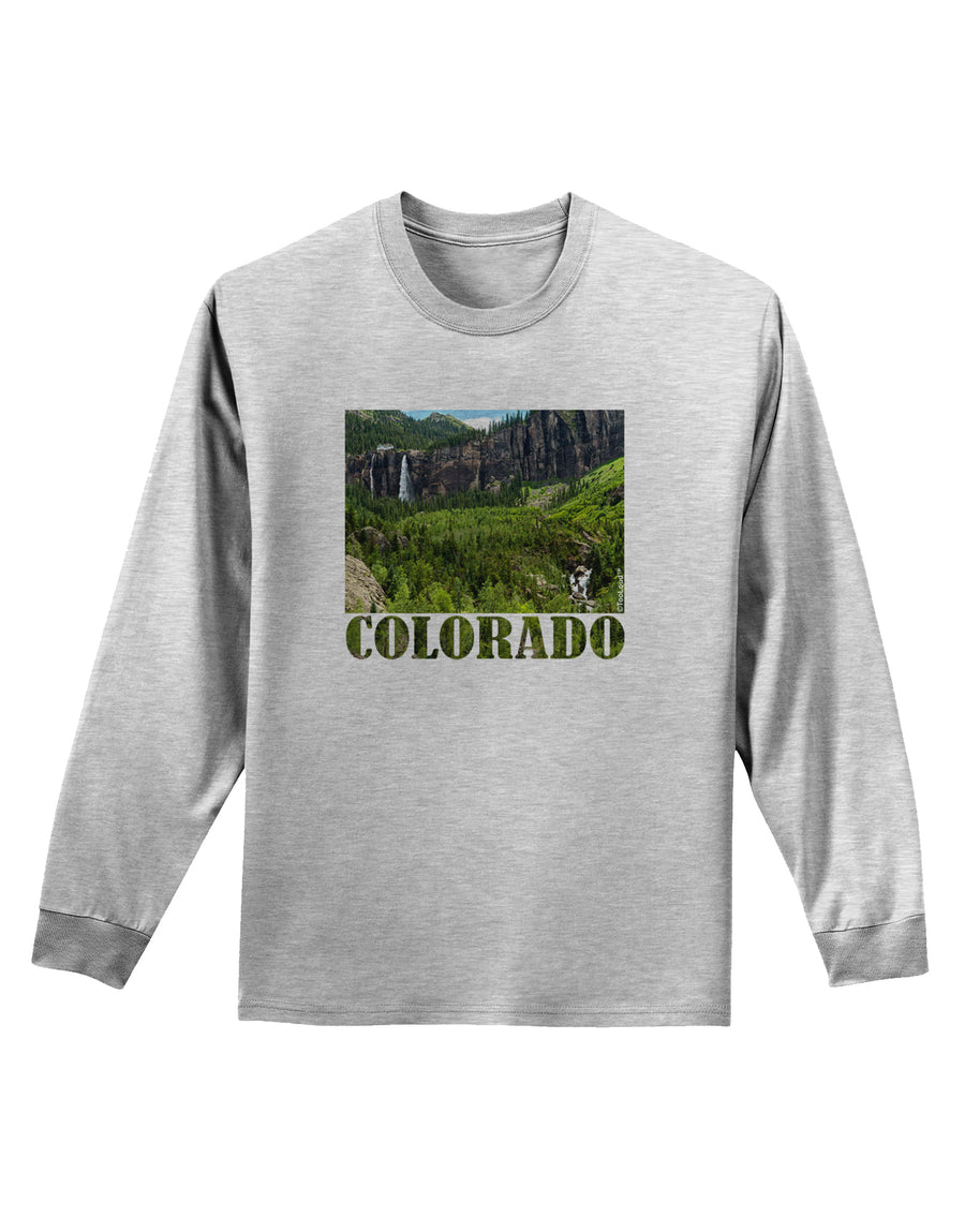 Beautiful Cliffs Colorado Adult Long Sleeve Shirt by-Long Sleeve Shirt-TooLoud-White-Small-Davson Sales