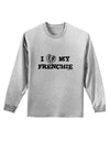 I Heart My Frenchie Adult Long Sleeve Shirt by TooLoud-Long Sleeve Shirt-TooLoud-AshGray-Small-Davson Sales