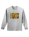 Bee Cactus with Text Adult Long Sleeve Shirt-Long Sleeve Shirt-TooLoud-AshGray-Small-Davson Sales