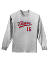 Hillary Jersey 16 Adult Long Sleeve Shirt-Long Sleeve Shirt-TooLoud-AshGray-Small-Davson Sales