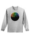 Rainbow Moon Adult Long Sleeve Shirt-Long Sleeve Shirt-TooLoud-AshGray-Small-Davson Sales