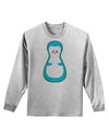 Cute Penguin Matryoshka Nesting Doll - Christmas Adult Long Sleeve Shirt-Long Sleeve Shirt-TooLoud-AshGray-Small-Davson Sales