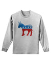 Democrat Bubble Symbol Adult Long Sleeve Shirt-Long Sleeve Shirt-TooLoud-AshGray-Small-Davson Sales