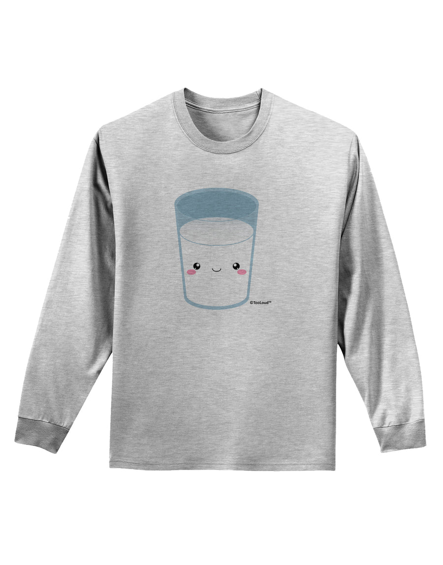 Cute Matching Milk and Cookie Design - Milk Adult Long Sleeve Shirt by TooLoud-Long Sleeve Shirt-TooLoud-White-Small-Davson Sales