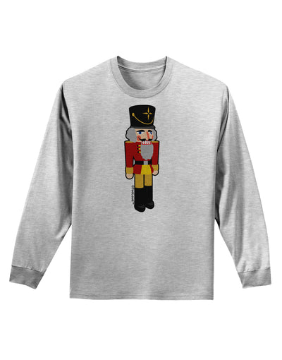 Festive Nutcracker - No Text Adult Long Sleeve Shirt by-Long Sleeve Shirt-TooLoud-AshGray-Small-Davson Sales