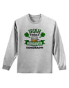 Irish Today Hungover Tomorrow Adult Long Sleeve Shirt-Long Sleeve Shirt-TooLoud-AshGray-Small-Davson Sales