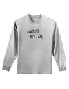 Zombie Killer - Apocalypse - Halloween Adult Long Sleeve Shirt-Long Sleeve Shirt-TooLoud-AshGray-Small-Davson Sales