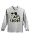 One Lucky Grandpa Shamrock Adult Long Sleeve Shirt-Long Sleeve Shirt-TooLoud-AshGray-Small-Davson Sales