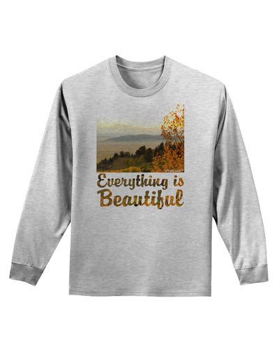 Everything is Beautiful - Sunrise Adult Long Sleeve Shirt by-Long Sleeve Shirt-TooLoud-AshGray-Small-Davson Sales