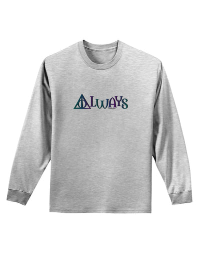 Always Magic Symbol Adult Long Sleeve Shirt by TooLoud-Long Sleeve Shirt-TooLoud-AshGray-Small-Davson Sales