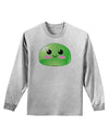 Cute RPG Slime - Green Adult Long Sleeve Shirt by TooLoud-Long Sleeve Shirt-TooLoud-AshGray-Small-Davson Sales