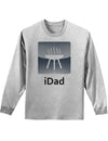 iDad Grill Adult Long Sleeve Shirt-Long Sleeve Shirt-TooLoud-AshGray-Small-Davson Sales