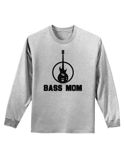 Bass Mom - Mother's Day Design Adult Long Sleeve Shirt-Long Sleeve Shirt-TooLoud-AshGray-Small-Davson Sales
