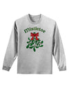 Christmas Kiss Mistletoe Adult Long Sleeve Shirt-Long Sleeve Shirt-TooLoud-AshGray-Small-Davson Sales