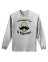 I Mustache You To Eggsplain Adult Long Sleeve Shirt-Long Sleeve Shirt-TooLoud-AshGray-Small-Davson Sales