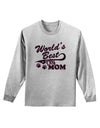 World's Best Dog Mom Adult Long Sleeve Shirt by TooLoud-Long Sleeve Shirt-TooLoud-AshGray-Small-Davson Sales