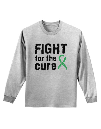 Fight for the Cure - Light Green Ribbon Celiac Disease Adult Long Sleeve Shirt-Long Sleeve Shirt-TooLoud-AshGray-Small-Davson Sales