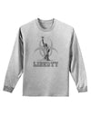 Biohazard Statue of Liberty - Liberty Adult Long Sleeve Shirt-Long Sleeve Shirt-TooLoud-AshGray-Small-Davson Sales