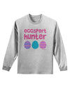 Eggspert Hunter - Easter - Pink Adult Long Sleeve Shirt by TooLoud-Long Sleeve Shirt-TooLoud-AshGray-Small-Davson Sales