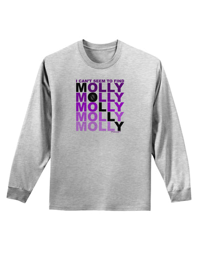 Find Molly Purple Adult Long Sleeve Shirt-Long Sleeve Shirt-TooLoud-AshGray-Small-Davson Sales