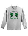 Stop Staring At My Shamrocks Adult Long Sleeve Shirt-Long Sleeve Shirt-TooLoud-AshGray-Small-Davson Sales